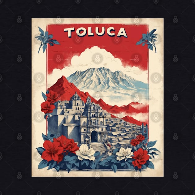 Toluca Mexico Vintage Poster Tourism by TravelersGems